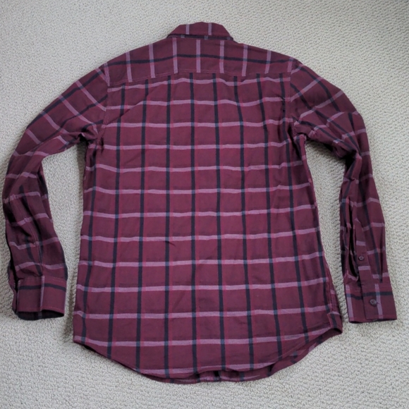 American Rag Burgundy Double Breast Pocket Shirt - Picture 4 of 4